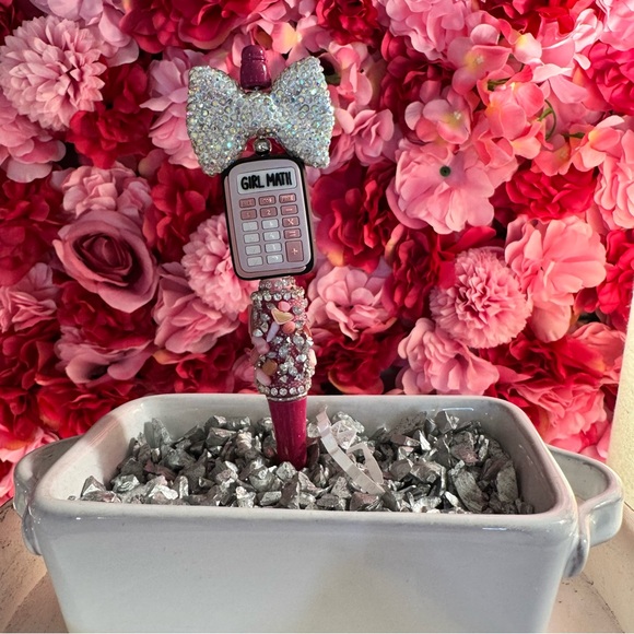 🎀 GIRL MATH BEADED PEN 🎀 - Picture 2 of 4